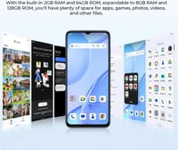 أوكتيل C57s، سعة 64 جيجا، الرام 8, 4جي، متعدد الأل...