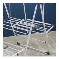 منشر غسيل من طبقتين أبيض/ أسود 99x154سم