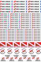 ملصق لمعدات الغوص Diving label