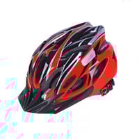 خوذة دراجة هوائية - أحمر