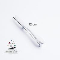 469 - مقبض بشكل سكين لون ( فضي ) - قطعتين