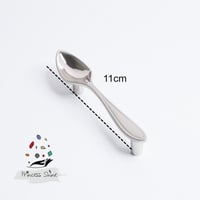 474 - مقبض بشكل ملعقة لون ( فضي انتيك ) - قطعتين