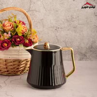 ابريق شاي سيراميك أسود