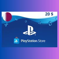 بطاقة بلايستيشن 20 دولار -المتجر القطري