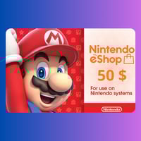 بطاقات نينتيندو - المتجر الأمريكي 50 دولار