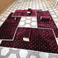 طقم مدات تركية لباد مطرز نقشة3