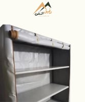 دولاب كبير كوري اربع رفوف رصاصي