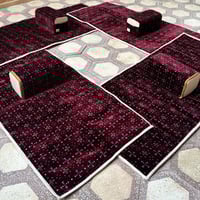 طقم مدات تركية لباد مطرز نقشة3