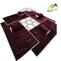 طقم مدات تركية حشوة اسفنج مطرز نقشة3