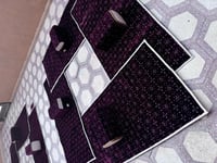 طقم مدات تركية لباد مطرز نقشة3