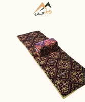 طقم مدات نقشة زرقا (مبطنه لباد)