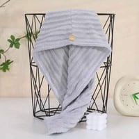 منشفة تجفيف الشعر قوية الإمتصاص رمادي - كثافة (متو...