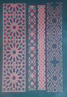 زخرفه طولية (2) شاشة حريرية