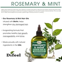 Difeel Rosemary & Mint Premium Hair Oil With Bioti...