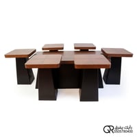 طاولات قهوة عصرية مربع 6+1