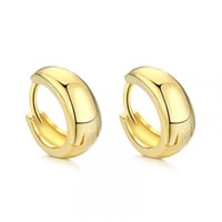 حلق بومبي من الفضة المطلية بالذهب