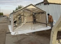 خيمة المشراق منزلية واجهه شفاف