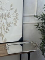 صينية تقديم فضي