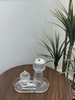 طقم مبخرة زجاج