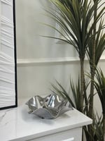 صحن تقديم فضي