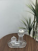 طقم مبخرة زجاج