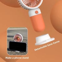 مروحة صغيرة مع استاند للجوال قابلة للشحن