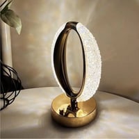 ابجورة كرستال شكل عين ذهبي