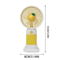 مروحة صغيرة مع استاند للجوال قابلة للشحن