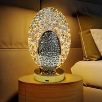 أباجورة كرستال 3 ألوان لاسلكية