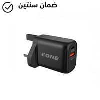 شاحن جداري بمنفذ USB ومنفذ PD بقوة 20W - اي ون