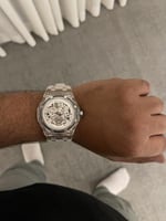 ساعة رجالية بسير ربل