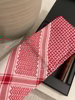 شماغ البسام بيسك احمر غامق