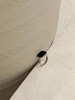 خاتم فضة عيار 925 اسود