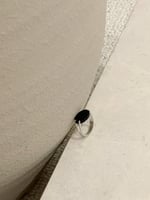 خاتم فضة عيار 925 اسود