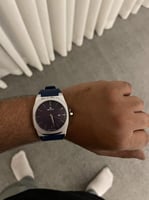 ساعة رجالية بسير ربل