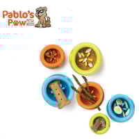 West Paw Toppl Treat Toy Large Aqua