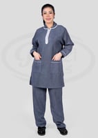 زي عاملات شتوي ساده بتطريز دانتيل