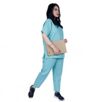 طقم سكراب طبي لون فيروزي فاتح 102 Kenzi