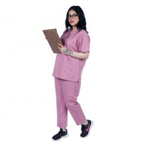 طقم سكراب طبي لون زهري 102 Kenzi