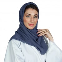 طرحة ملونة سادة رصاصي غامق