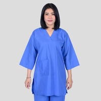 زي عاملات منزليه قطعتين أزرق