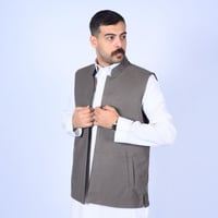 سديري دبل فيس مقلم فيراني غامق اسود