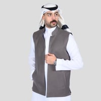 سديري رجالي دبل فيس رمادي غامق فيراني