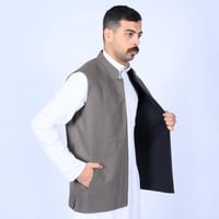 سديري دبل فيس مقلم فيراني غامق اسود