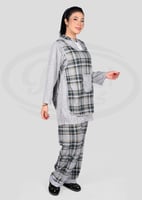 زي عاملات منزلية شتوي 3 قطع بتصميم كاروهات