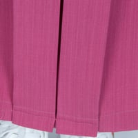 طقم مريول مدرسي أبتدائي بلون وردي فاتح مخطط من كنز...