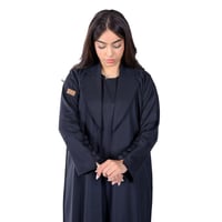 عباية سوداء ببطانة داخلية F