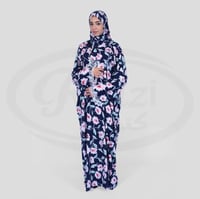 شرشف صلاة كحلي زهور