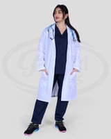 بالطو طبي مريح للجنسين أبيض Cherokee