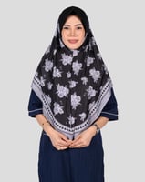 حجاب عاملات منزلية بطابع ورد